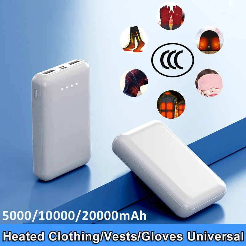 OnePlus Portable Power Bank 20000mah External Battery USB Fast Charging Mini Heating For Vest Jacket Socks Glove Equipment