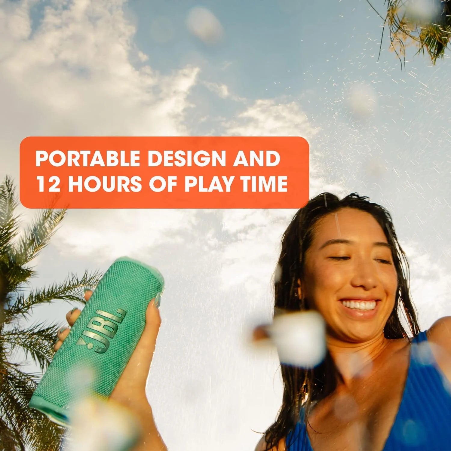 JBL Flip 6 authenticity guaranteed Portable Bluetooth Speaker, Powerful Sound & Deep Bass, IPX7 Waterproof, 12H Playtime, JBL PartyBoost Home Outdoor