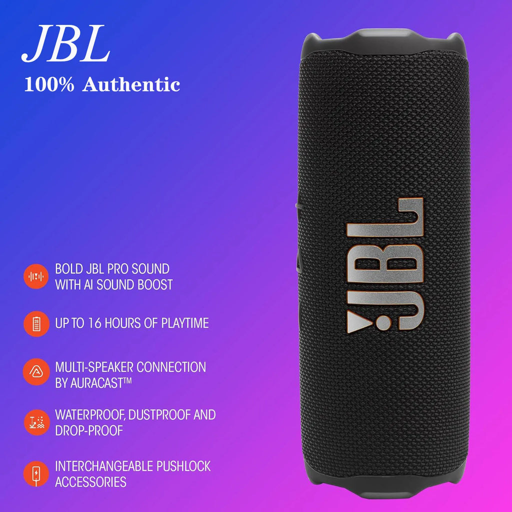 JBL FLIP 7 Official Authentic Product Wireless Bluetooth Speaker AI Sound Boost USB C Interface for Holiday Party Outdoor Play