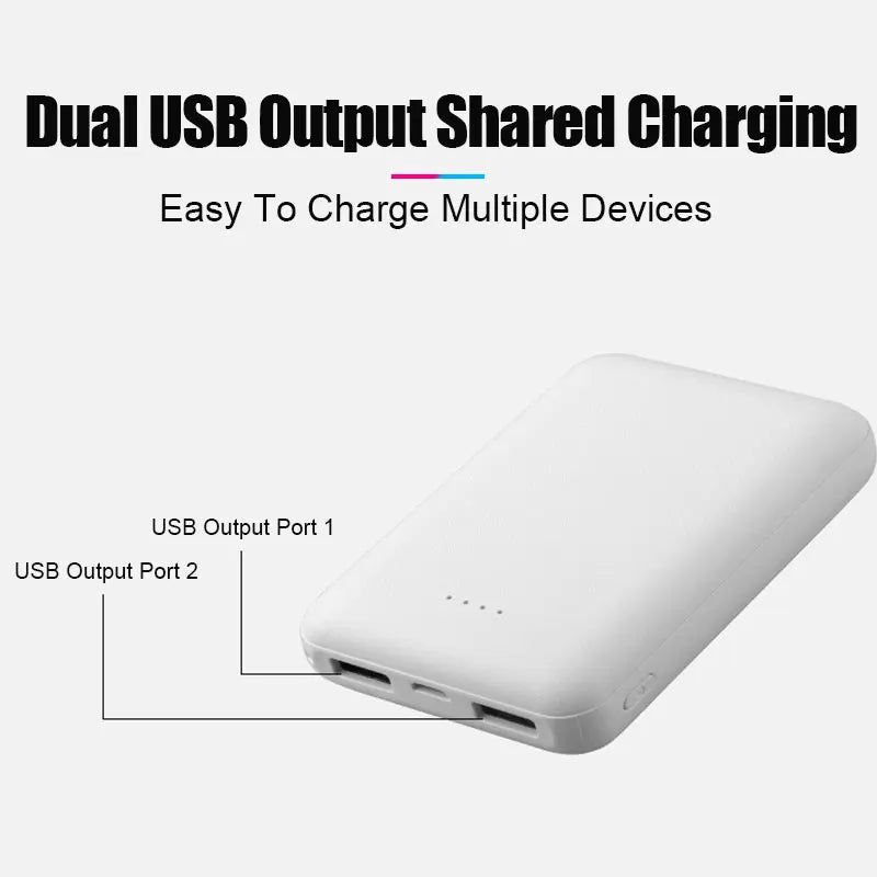 20000mAh Portable Mini Power Bank Charger USB Fast Charging External Battery Pack For Heating Vest Jacket Scarf Socks Gloves